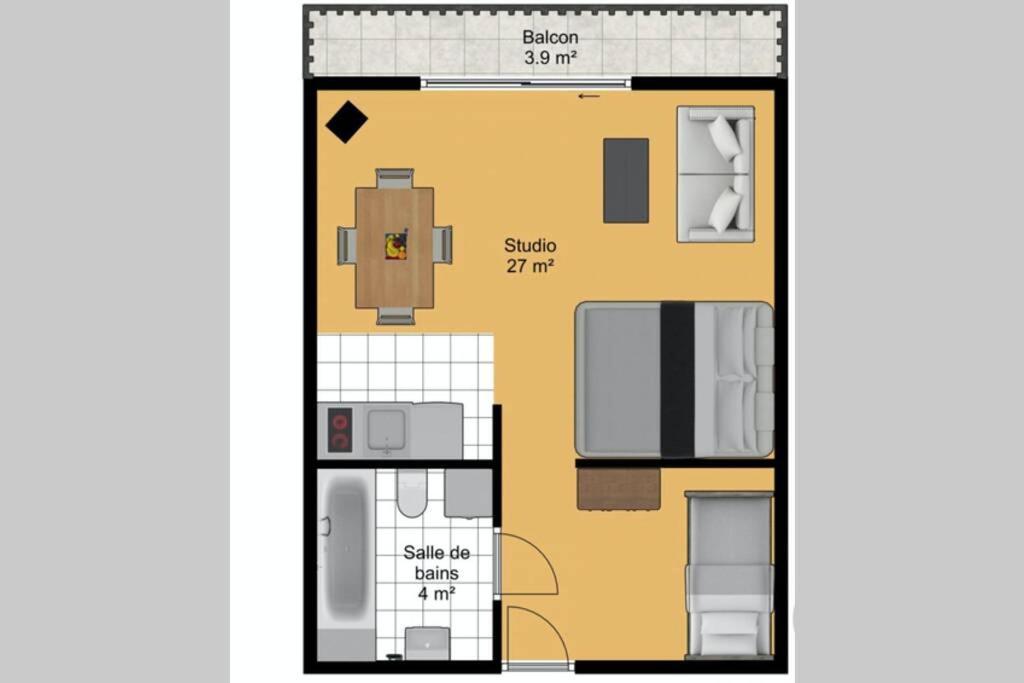 Le Relai S31 - Grand Et Lumineux Studio Avec Coin Montagne 4-6 Pers, Tout Equipe, Avec Wifi, A 30M Des Pistes Avec Un Grand Balcon, Draps Non Compris Saint-Jean-dʼAulps Kültér fotó