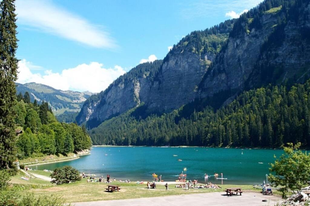 Le Relai S31 - Grand Et Lumineux Studio Avec Coin Montagne 4-6 Pers, Tout Equipe, Avec Wifi, A 30M Des Pistes Avec Un Grand Balcon, Draps Non Compris Saint-Jean-dʼAulps Kültér fotó