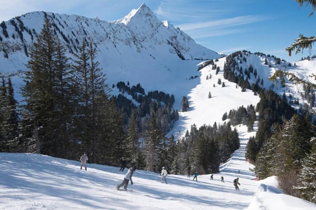 Le Relai S31 - Grand Et Lumineux Studio Avec Coin Montagne 4-6 Pers, Tout Equipe, Avec Wifi, A 30M Des Pistes Avec Un Grand Balcon, Draps Non Compris Saint-Jean-dʼAulps Kültér fotó